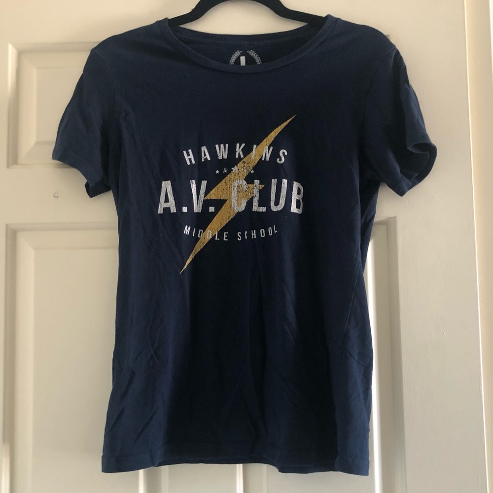Stranger Things Tee: Hawkins Middle School AV Club
